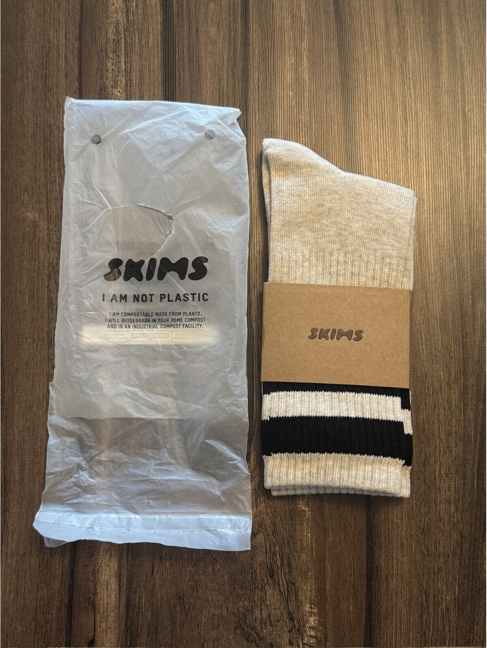 Skims Bundle Of 3 Socks Green Size M
